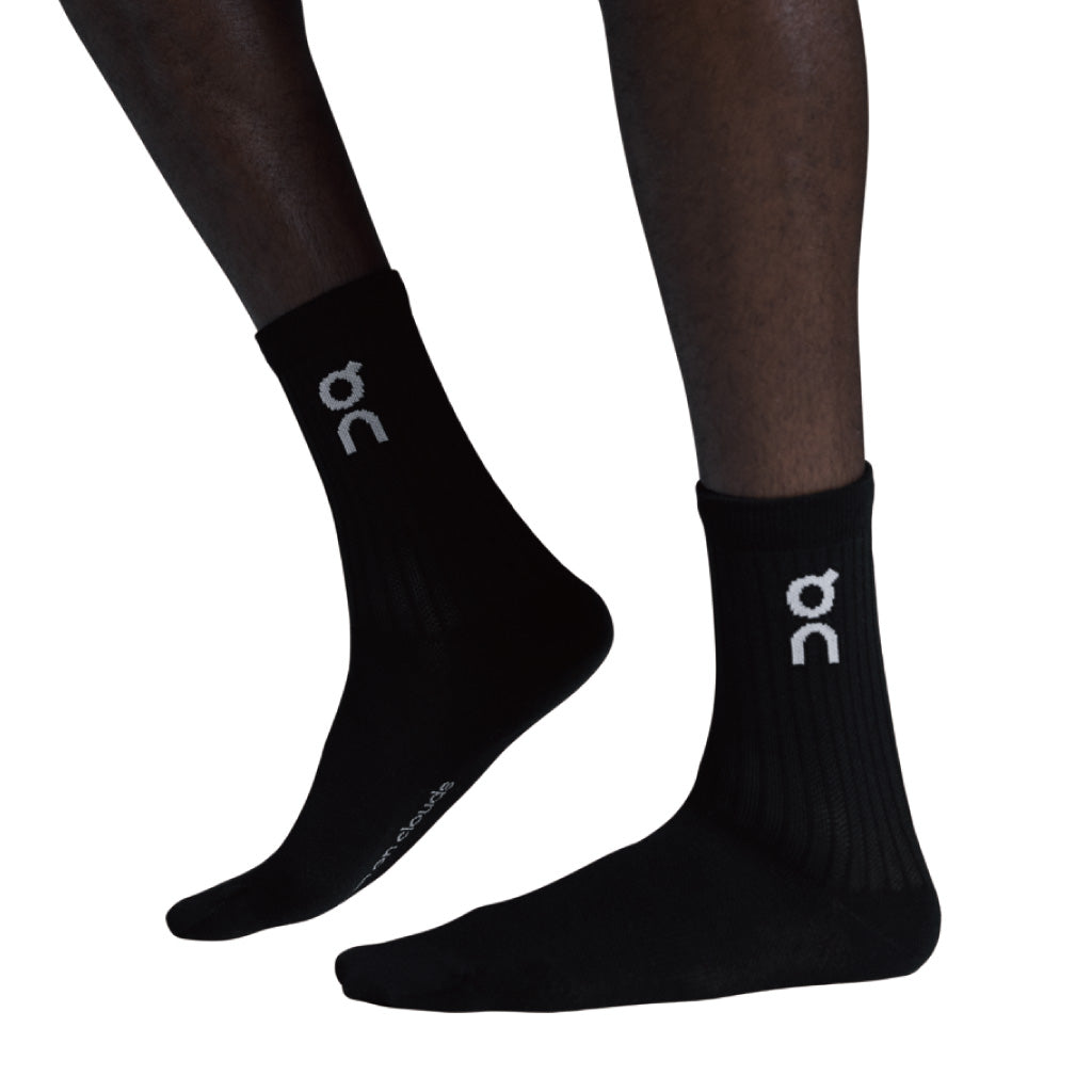 On Logo Sock High 3P - Black