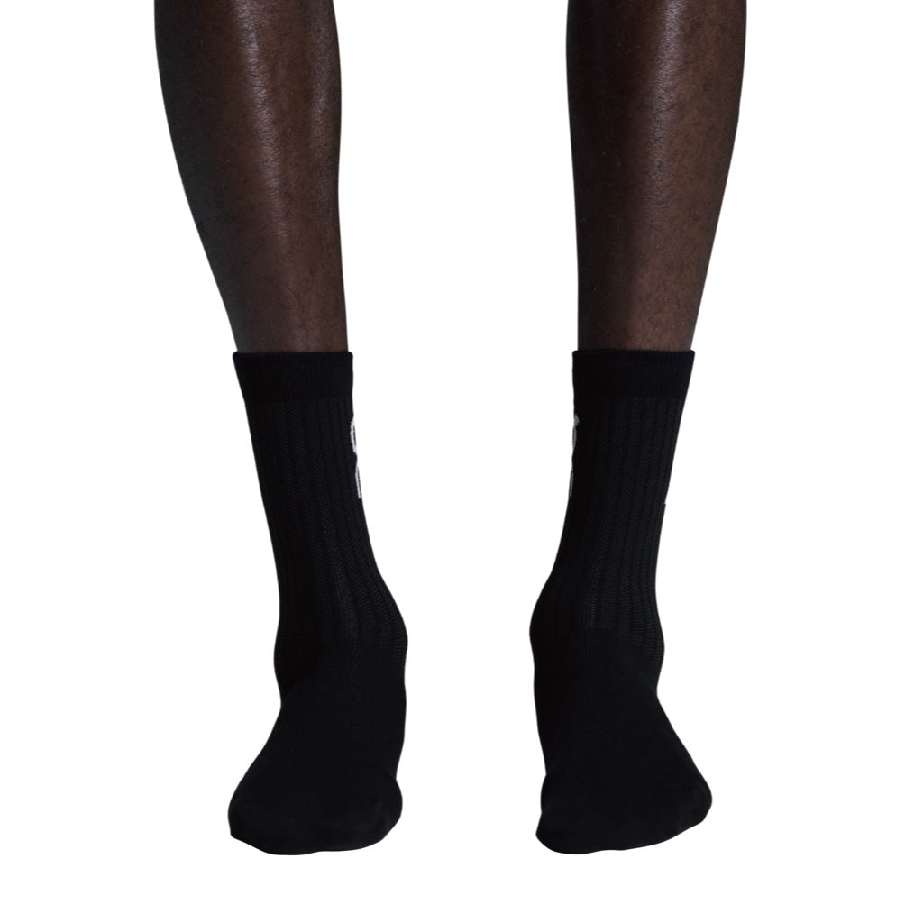On Logo Sock High 3P - Black