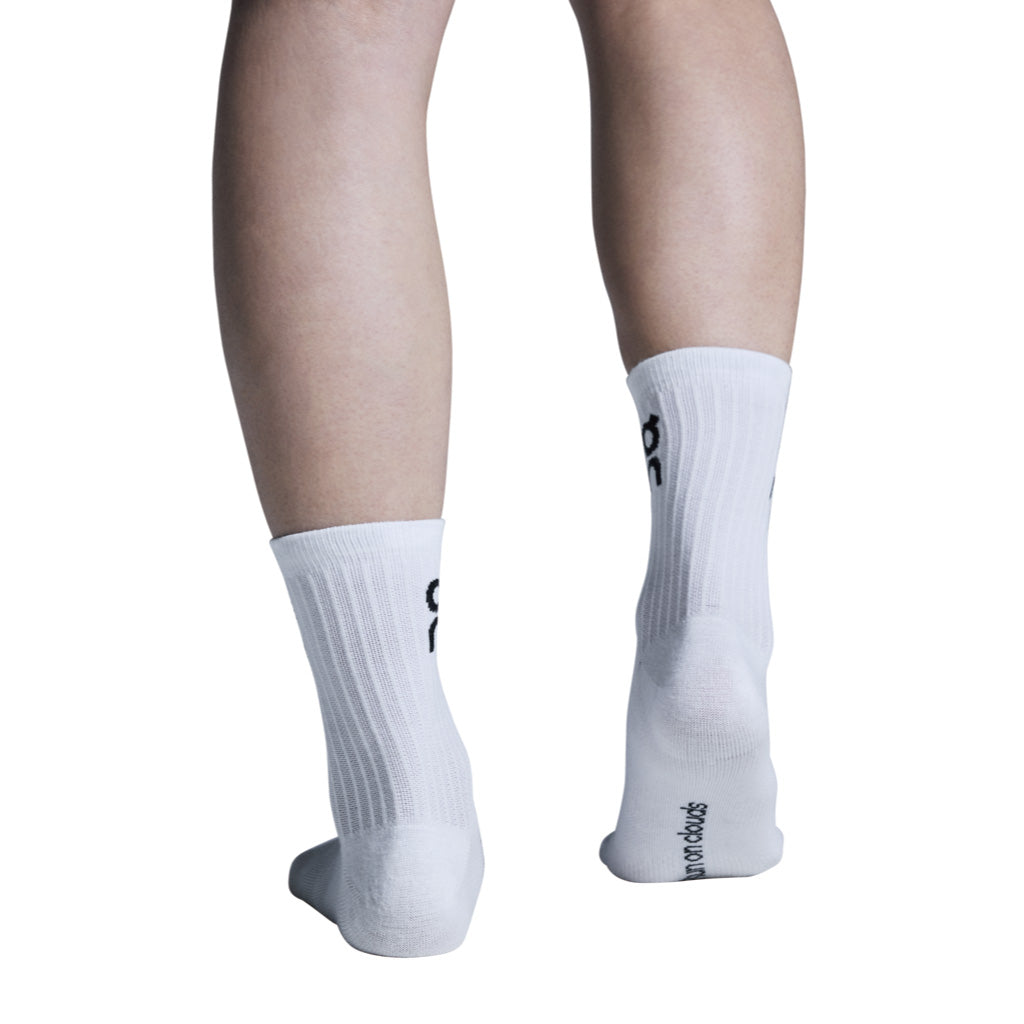 On Logo Sock High 3P - White