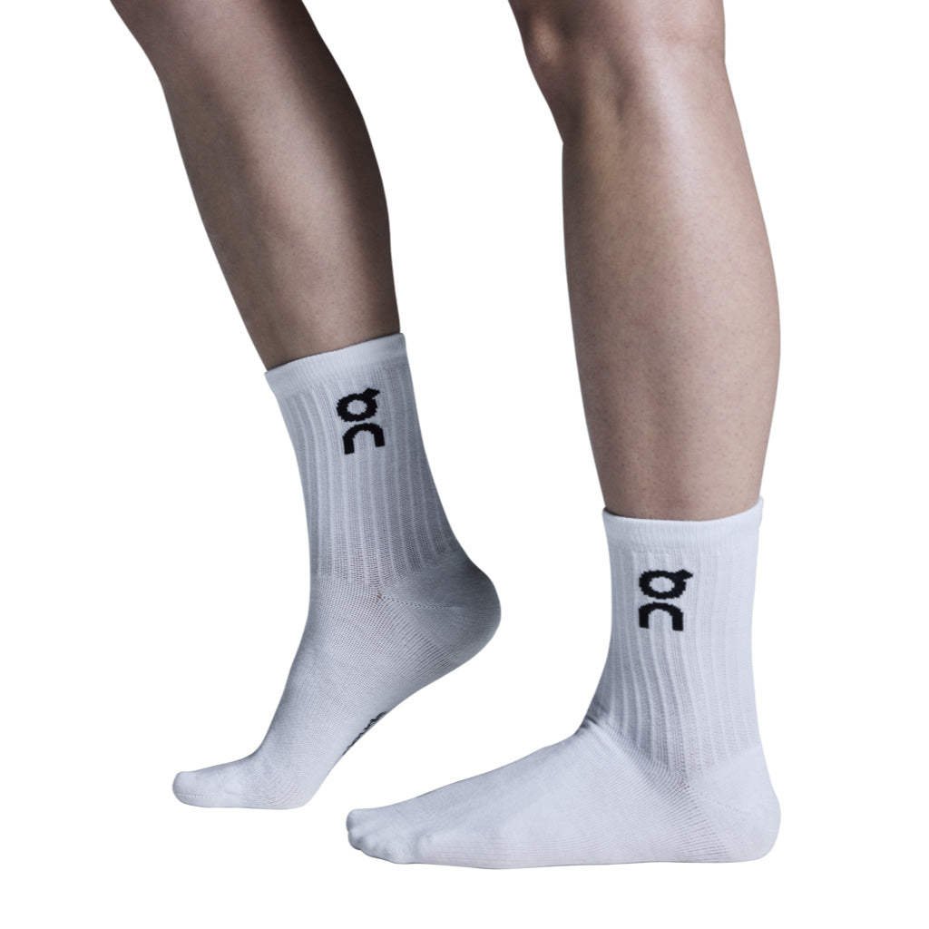 On Logo Sock High 3P - White
