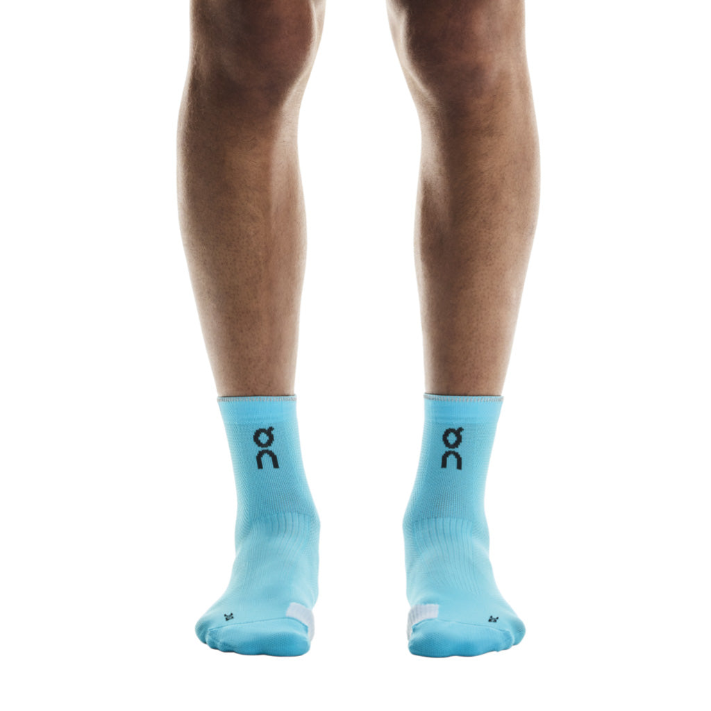 On Performance Run Sock Mid - Horizon / White