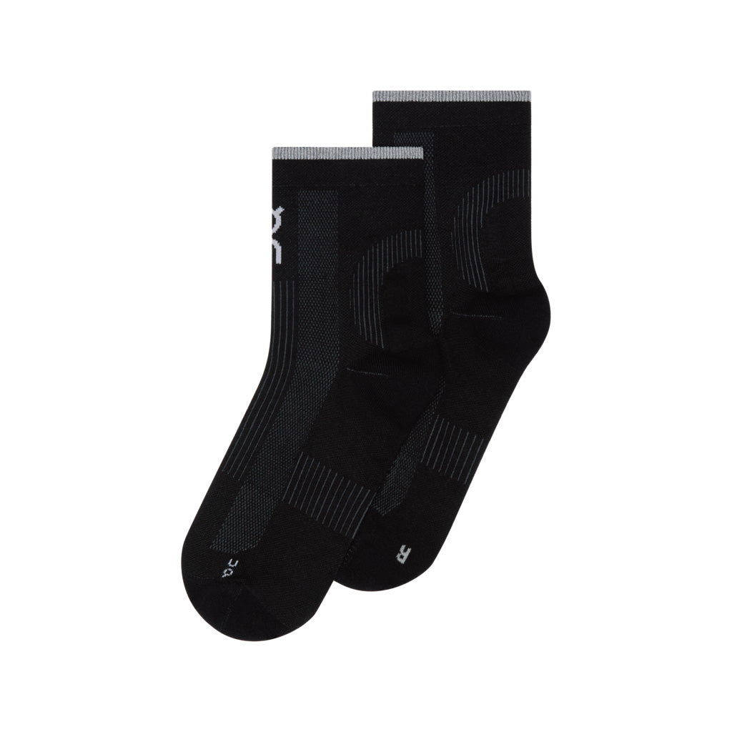 On Performance Run Sock Mid - Black / Eclipse