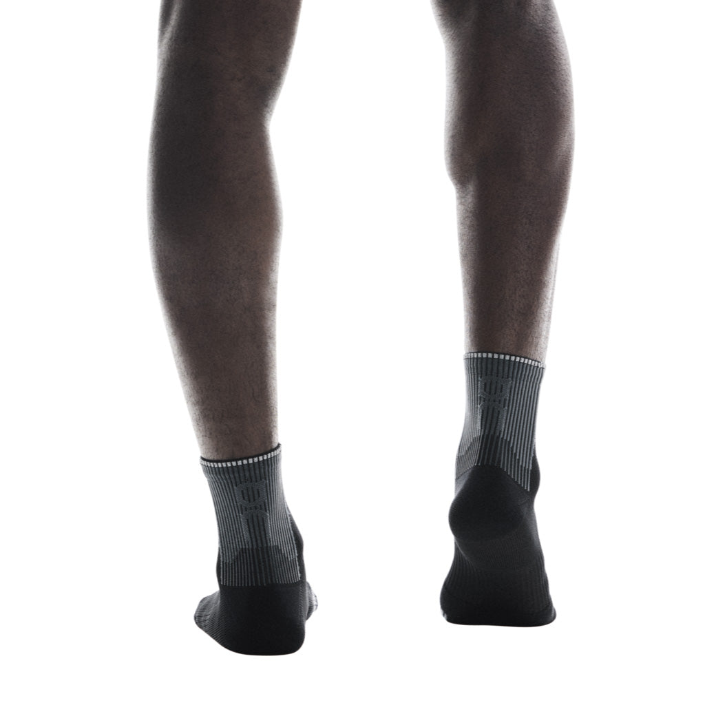 On Performance Run Sock Mid - Black / Eclipse