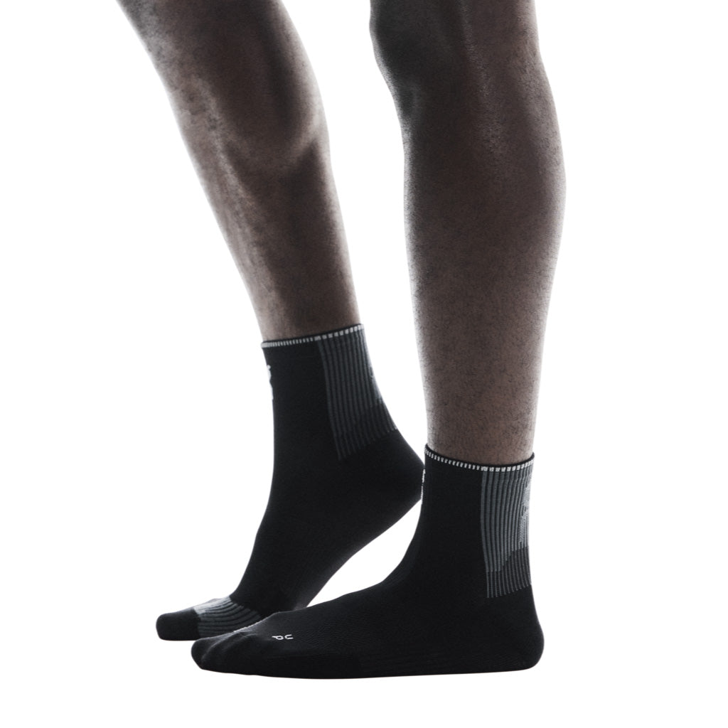 On Performance Run Sock Mid - Black / Eclipse
