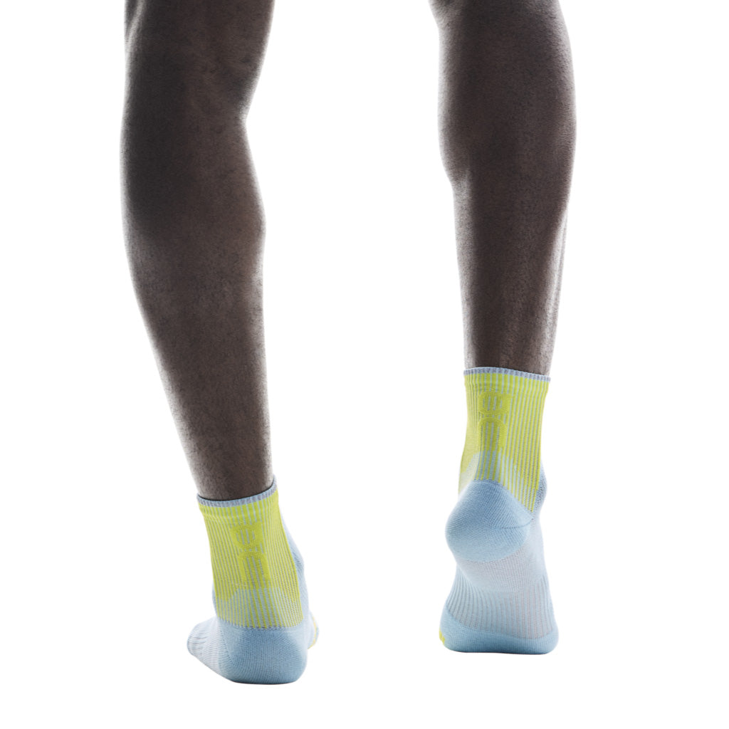 On Performance Run Sock Mid - Wash / Lime