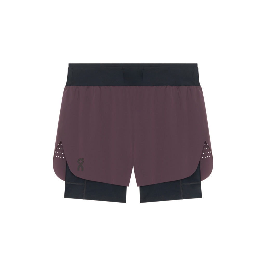 On Zero 2-in-1 Shorts - Urchin / Black (M)