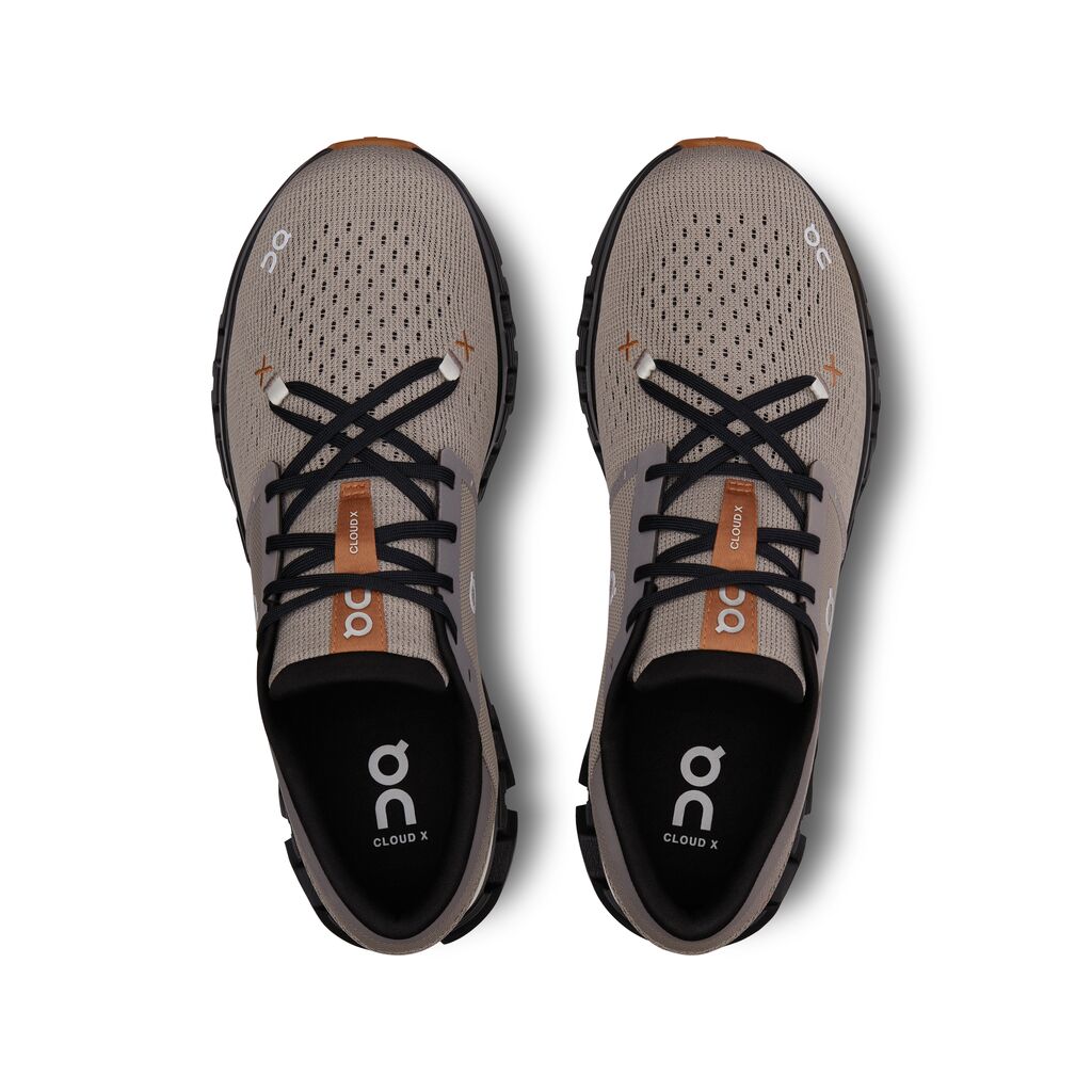 On Cloud X 4 - Fog / Black (M)