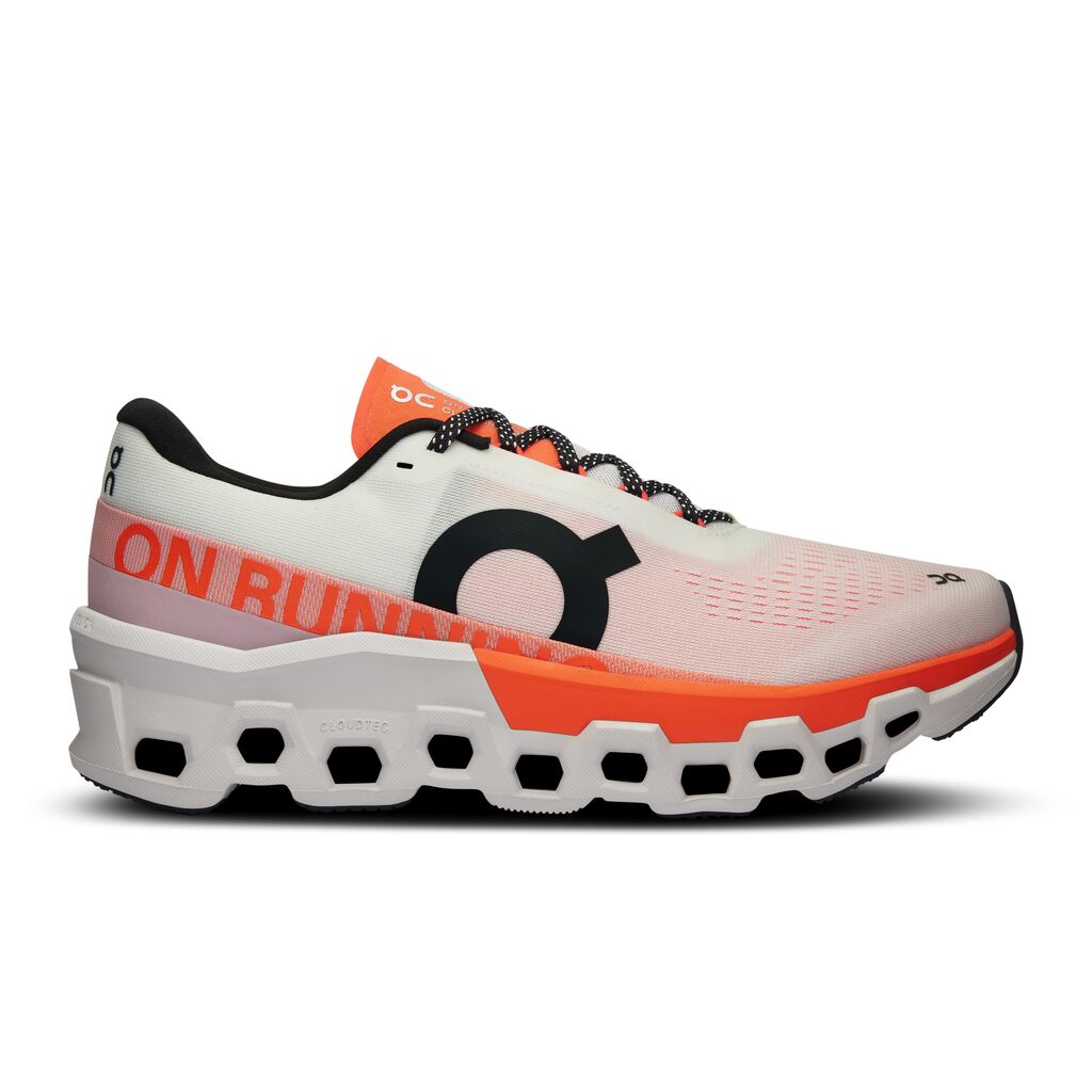 On Cloudmonster 2 - Undyed / Flame (W)