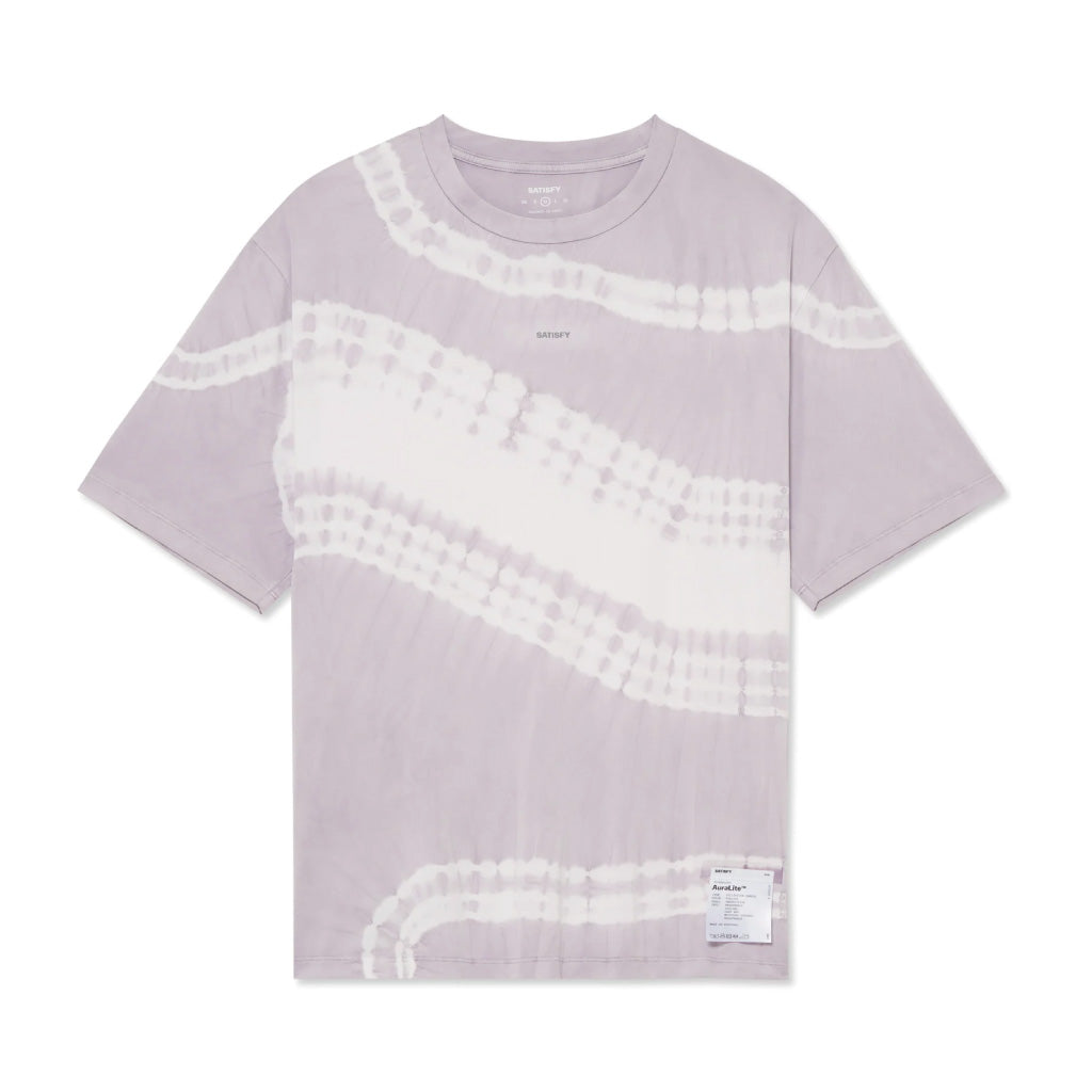SATISFY AuraLite™ T‑Shirt - Tie-Dye Mineral Dusk