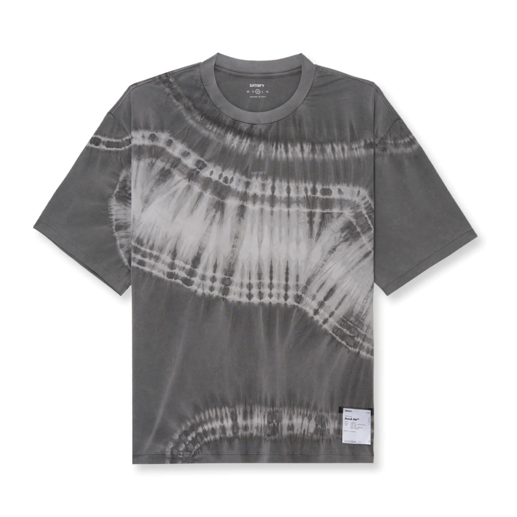 SATISFY AuraLite™ T‑Shirt - Tie-Dye Mineral Graphite