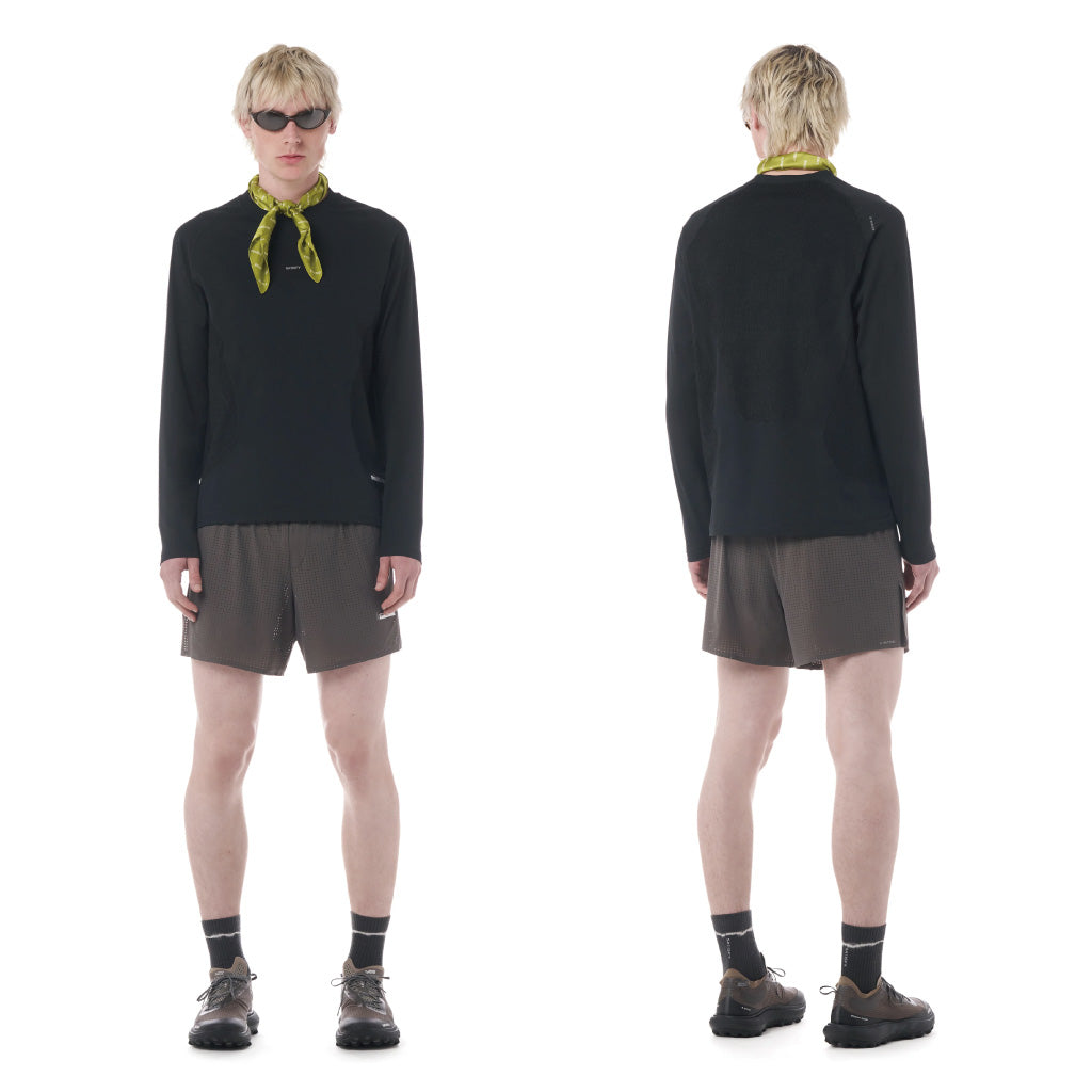 SATISFY FuzzFleece™ Octa Long Tee - Black SA