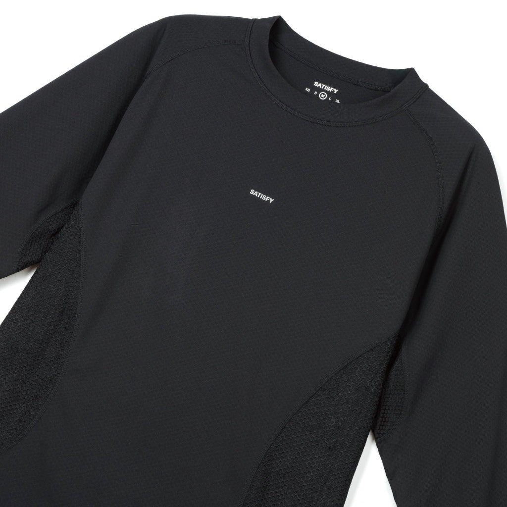 SATISFY FuzzFleece™ Octa Long Tee - Black SA