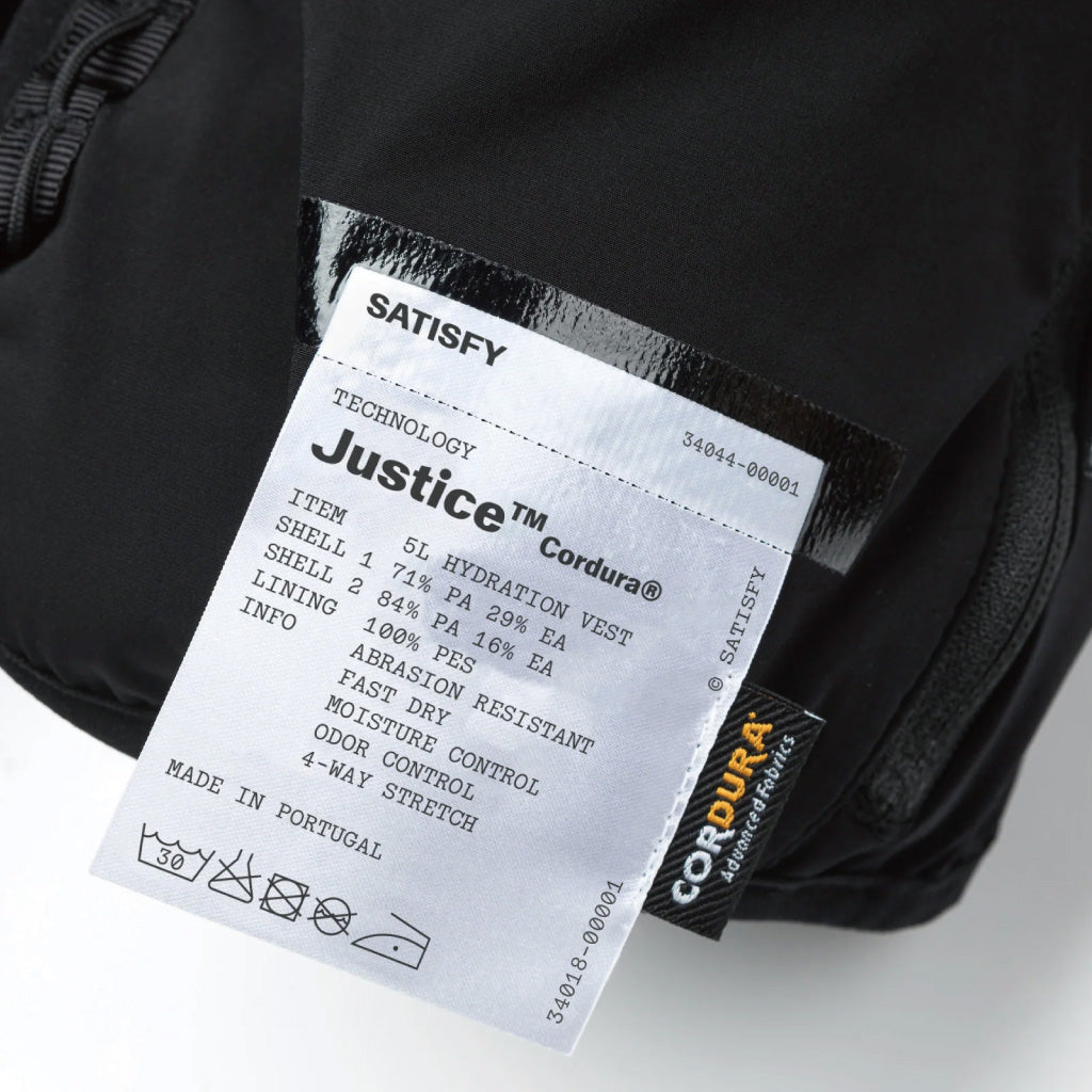 SATISFY Justice™ Cordura® 5L Hydration Vest - Black