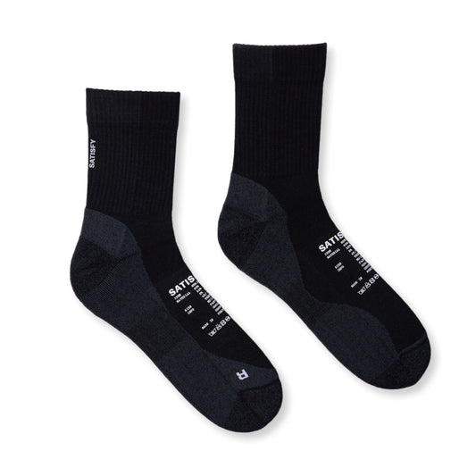 SATISFY Merino Tube Socks - Black