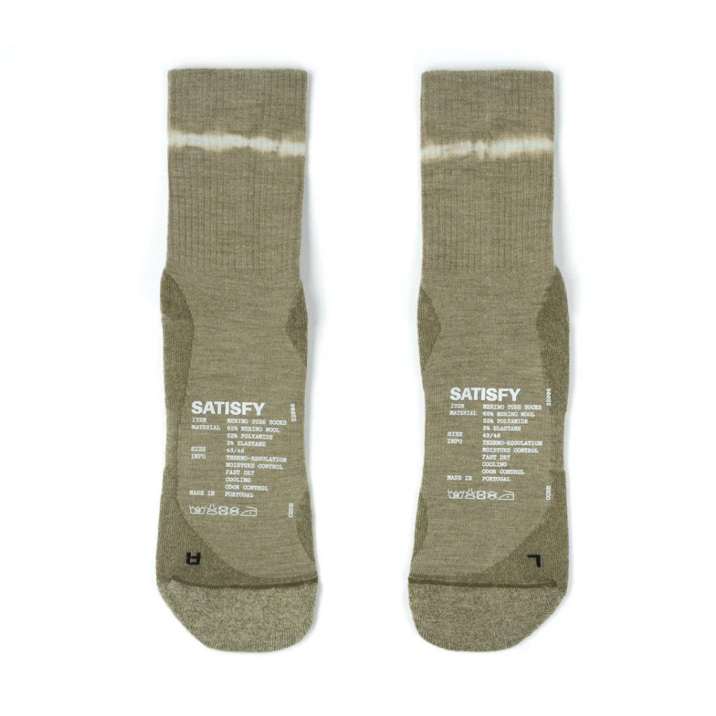 SATISFY Merino Tube Socks - Covert Green