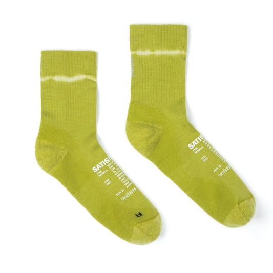 SATISFY Merino Tube Socks - Tie-Dye Grenoble Green