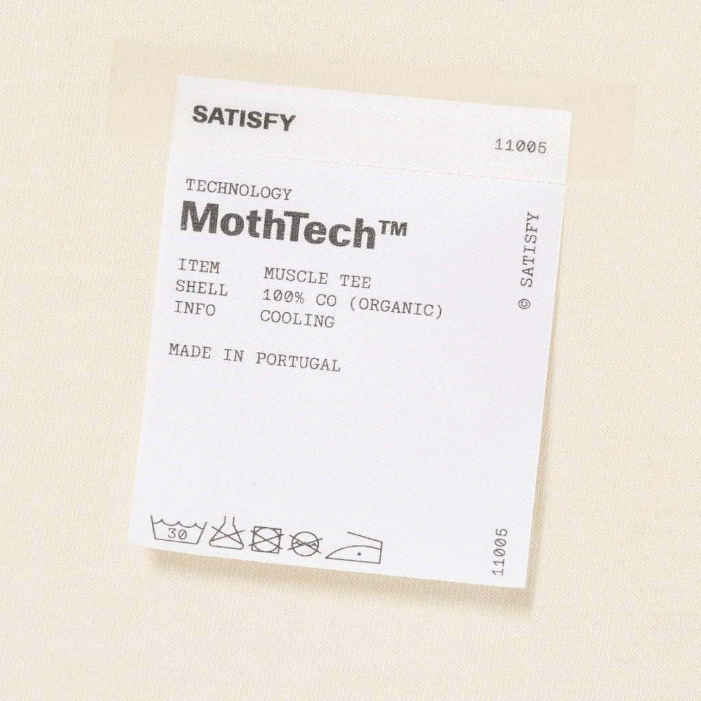 SATISFY MothTech™ Muscle Tee - Aged Ecru