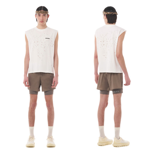 SATISFY MothTech™ Muscle Tee - Aged Ecru