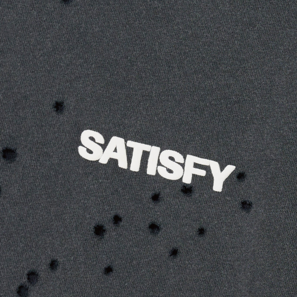 SATISFY MothTech™ T‑Shirt - Aged Black SAB