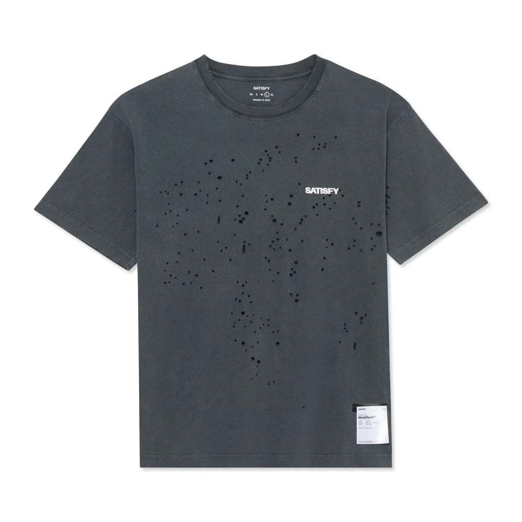 SATISFY MothTech™ T‑Shirt - Aged Black SAB