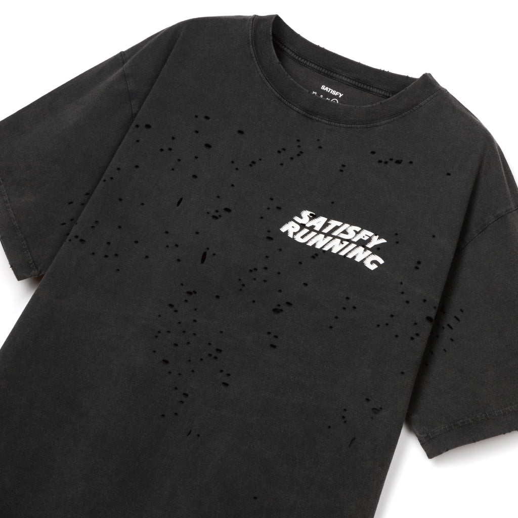 SATISFY MothTech™ T‑Shirt - Aged Black WA