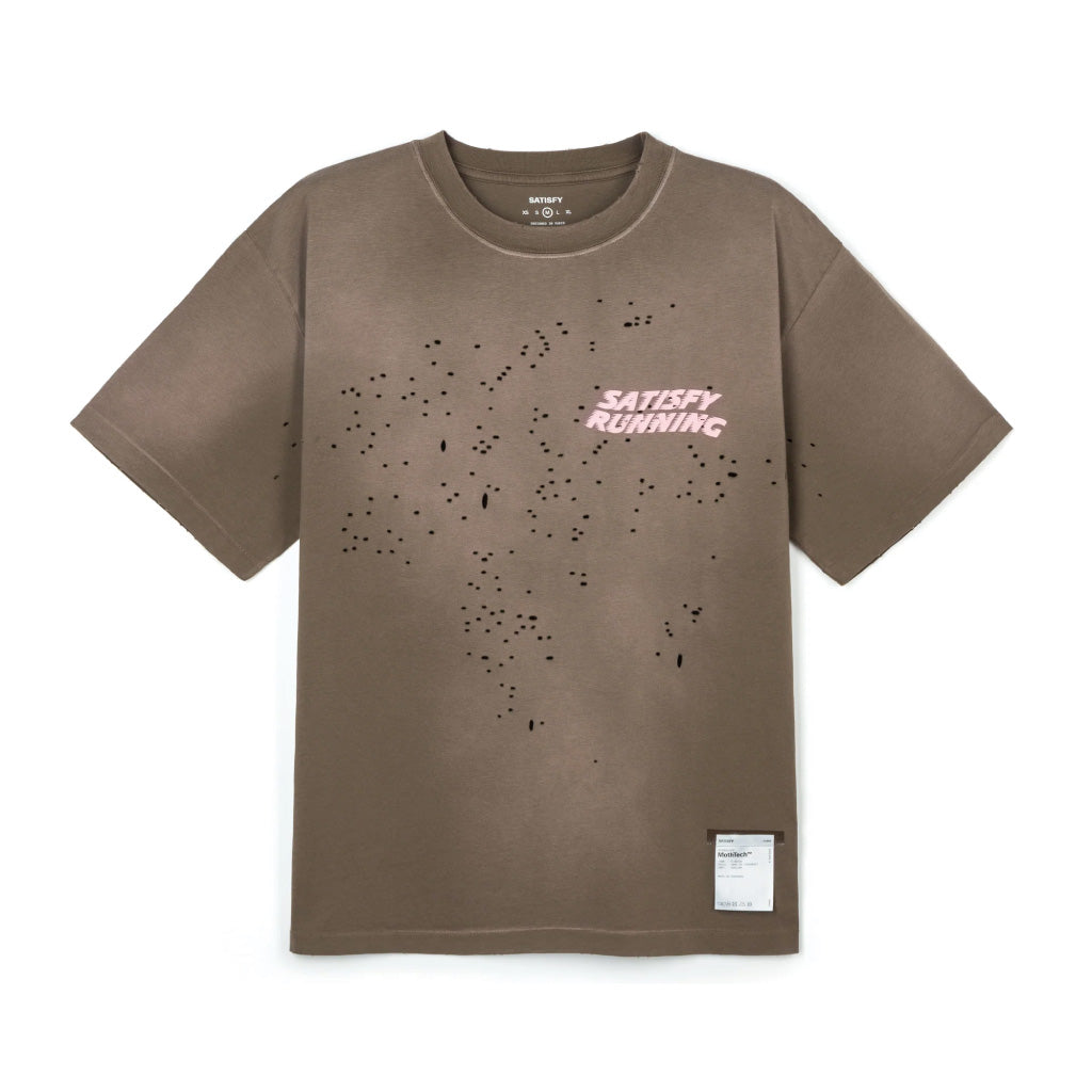 SATISFY MothTech™ T‑Shirt - Sun Bleached Rain Drum Wa