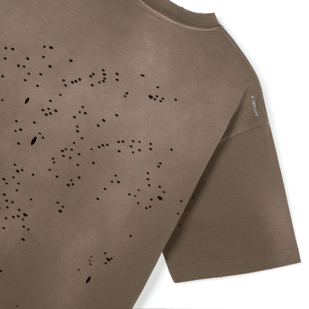 SATISFY MothTech™ T‑Shirt - Sun Bleached Rain Drum Wa