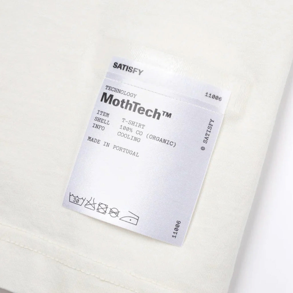 SATISFY MothTech™ T‑Shirt - Off-White WA