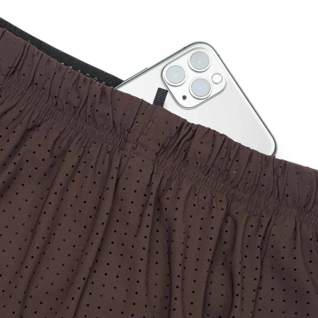 SATISFY Space‑O™ 5" Shorts - Deep Mahogany (M)