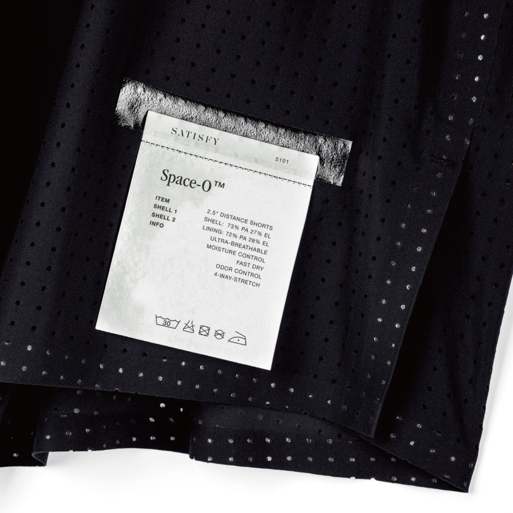 SATISFY Space‑O™ 2.5" Distance Shorts - Black