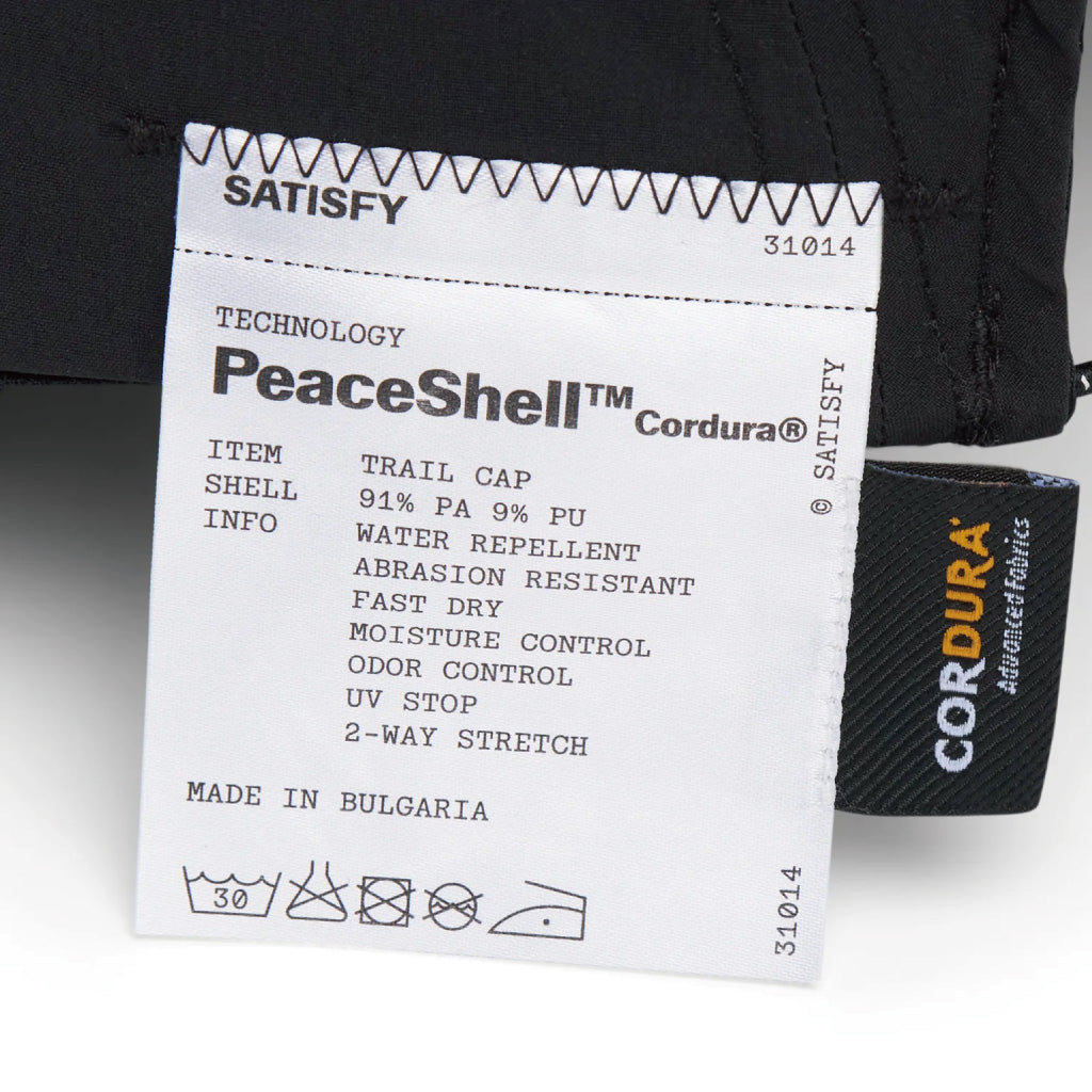 SATISFY PeaceShell™ Cordura® Trail Cap - Black