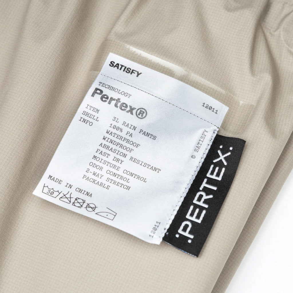 SATISFY Pertex® 3L Rain Pants - Moon